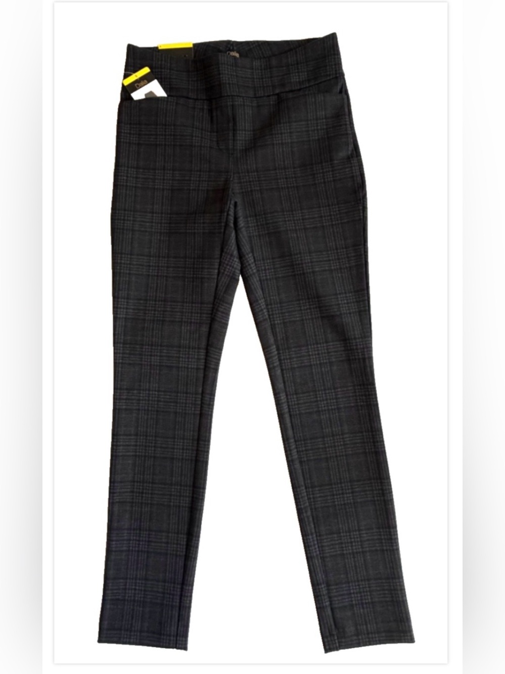NWT Woman’s Dalia Size Small Plaid Pull On Tummy Control Pants